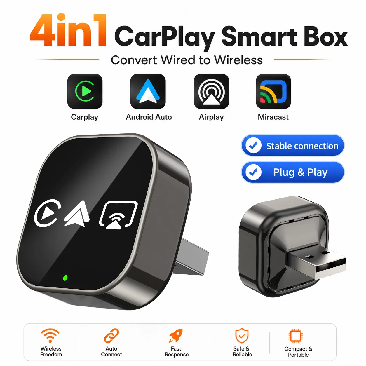 Smartwatch Universal - Беспроводной адаптер CarRocket Smart Box для