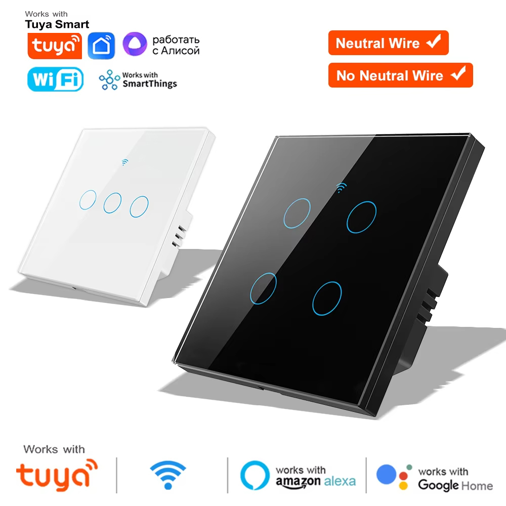 Smart Accessories - Умный беспроводной сенсорный настенный выключатель Wi-Fi