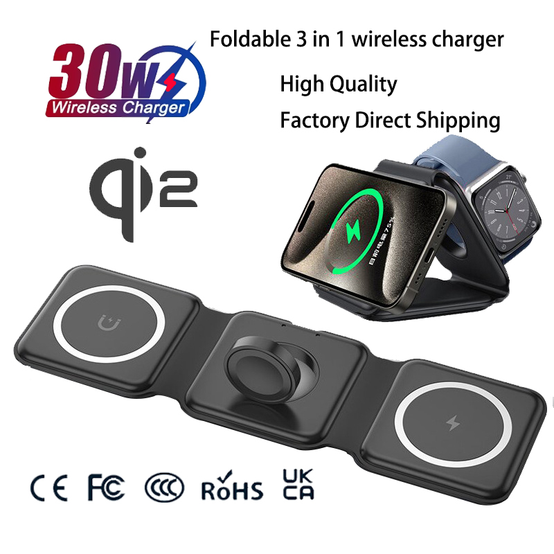Smartwatch Ac - Универсальная магнитная складная зарядная станция Qi2