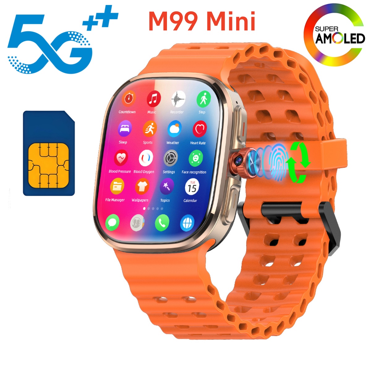 Мини-смарт-часы M99 с поддержк – обзор и цена Smartwatch Face