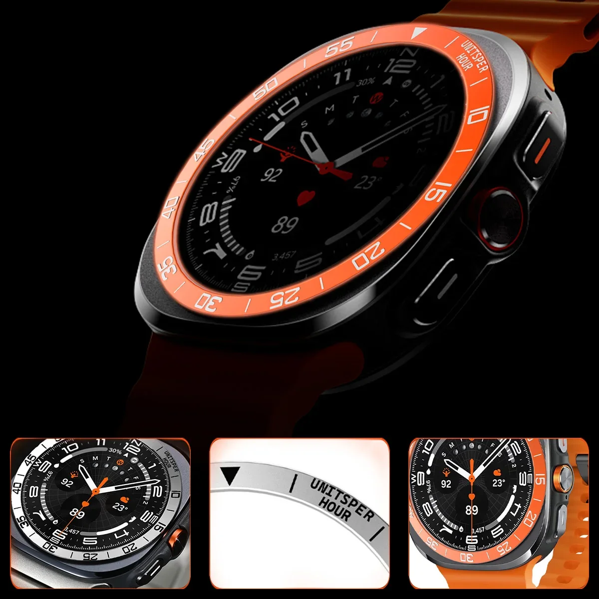 Металлический чехол с кольцом- – обзор и цена Android Smartwatch Accessories