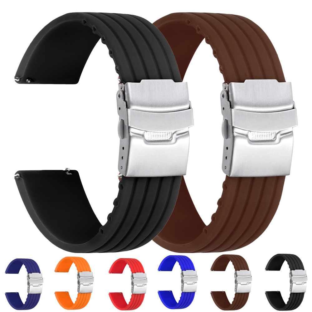 Быстросъемный силиконовый реме – обзор и цена Fossil Smartwatch Accessories