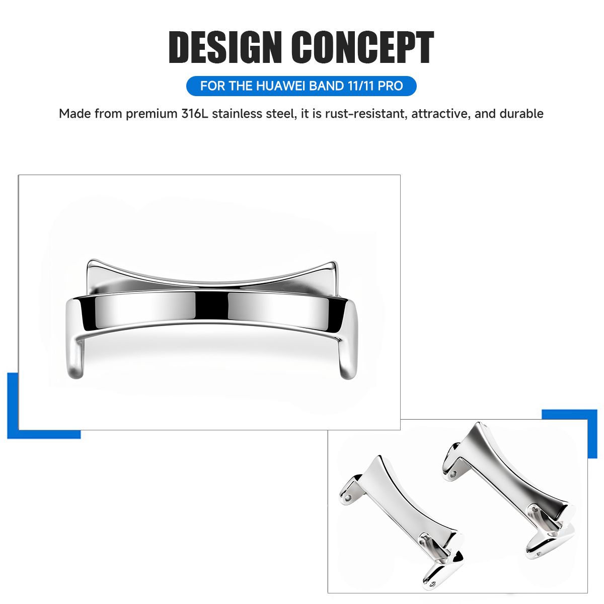 2 шт. адаптера для смарт-часов – обзор и цена Watch Band Connector